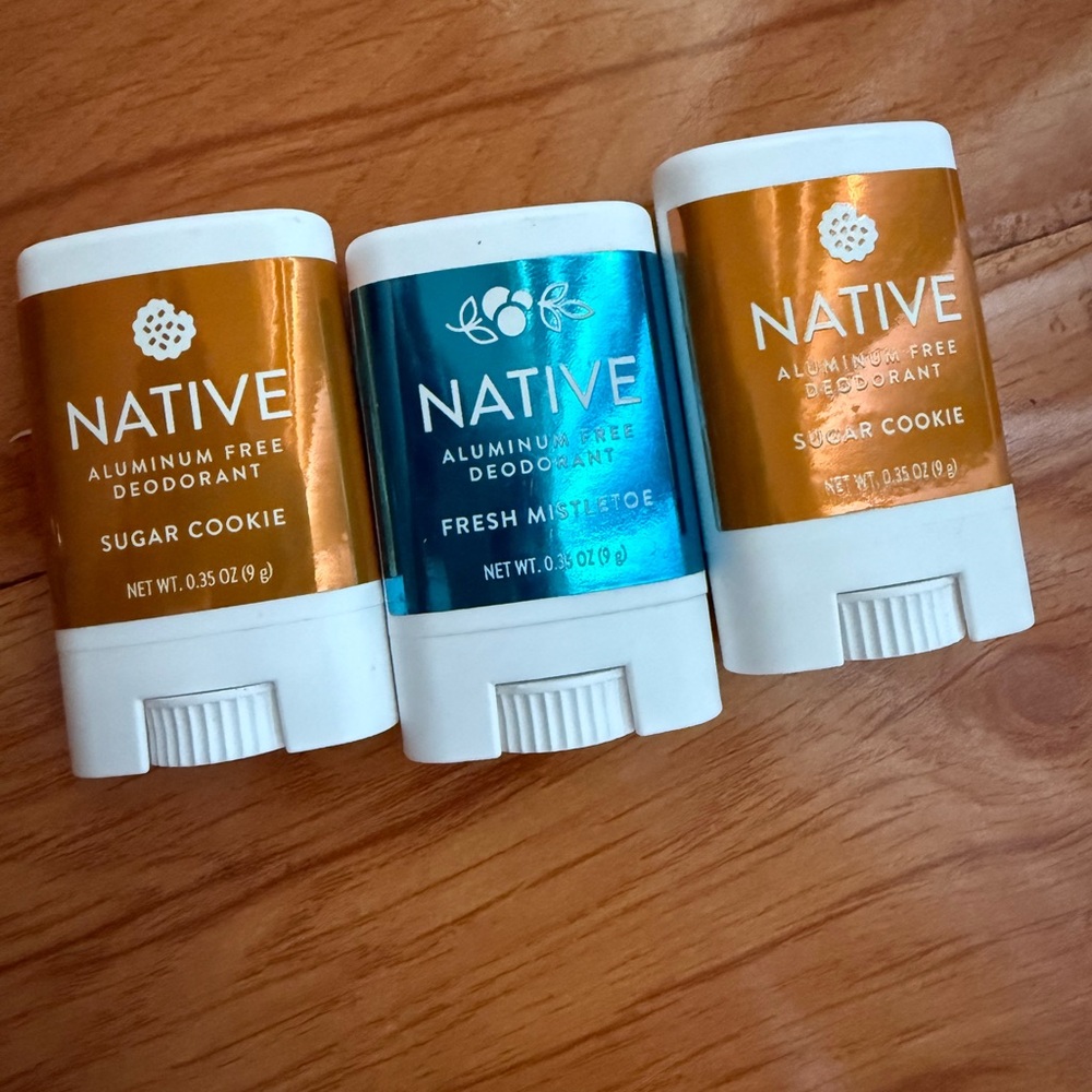 3pc Set Travel size Native Deodorant